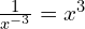 \frac{1}{x^{-3}} = x^3